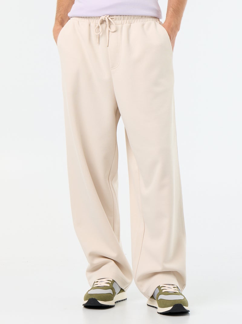 Weite Jogginghose aus leichtem Sweatstoff Gris - Kiabi