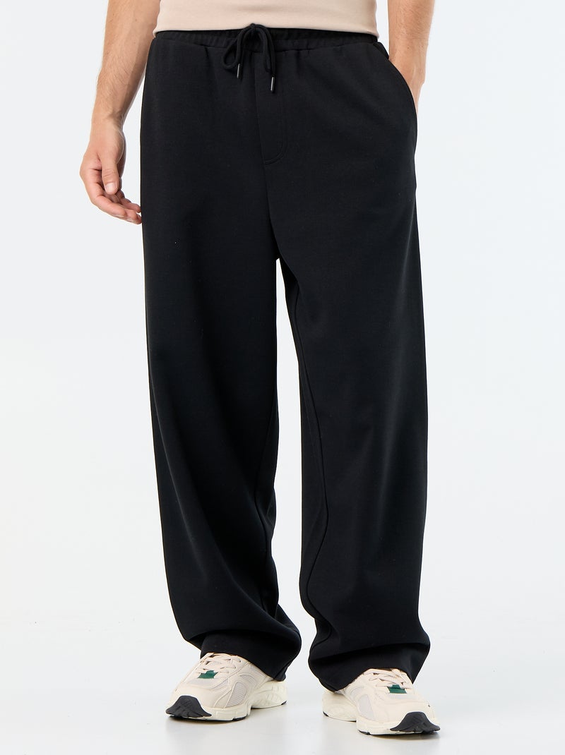 Weite Jogginghose aus leichtem Sweatstoff Noir - Kiabi