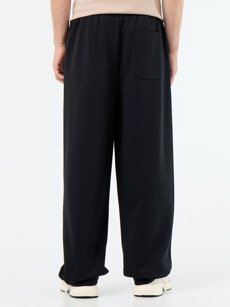 Weite Jogginghose aus leichtem Sweatstoff Noir - Kiabi