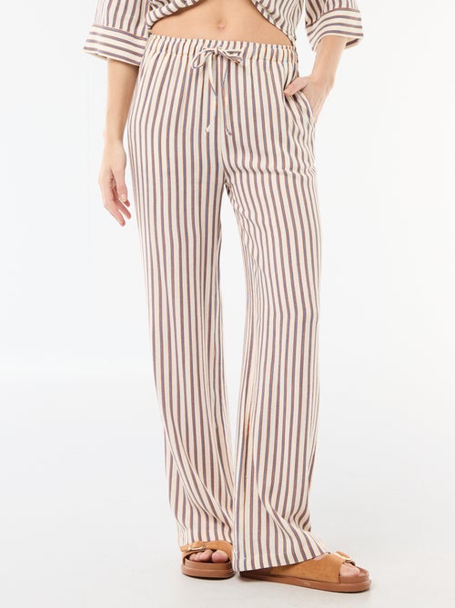 Weite Leinenhose für Damen - Kiabi