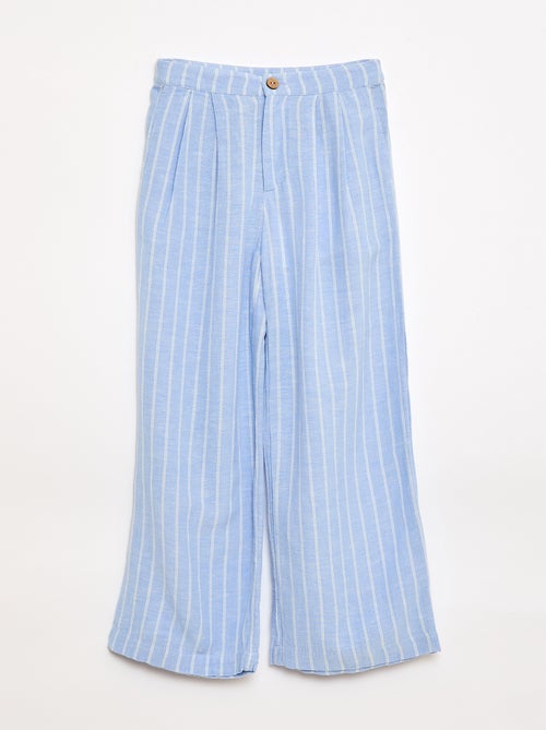 Weite Leinenmischhose - Kiabi