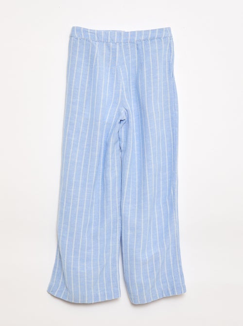 Weite Leinenmischhose - Kiabi