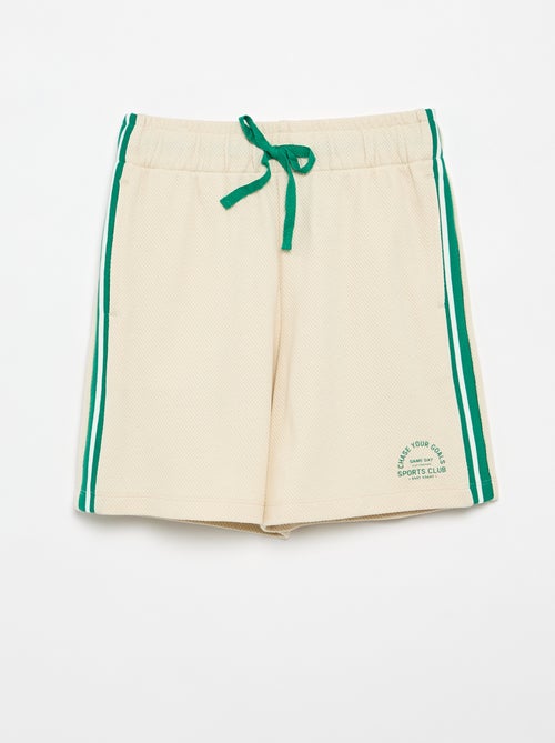 Weite Shorts mit Kontraststreifen an den Seiten - Kiabi