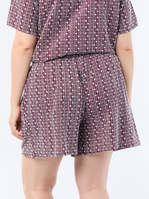 Weite Shorts mit Stickmustern - Kiabi