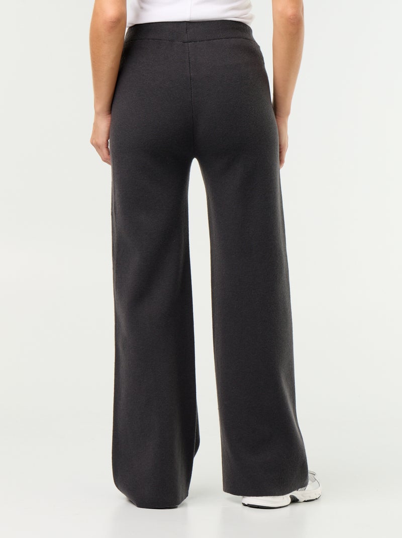Weite Strickhose Noir - Kiabi