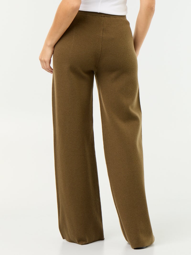 Weite Strickhose Vert - Kiabi