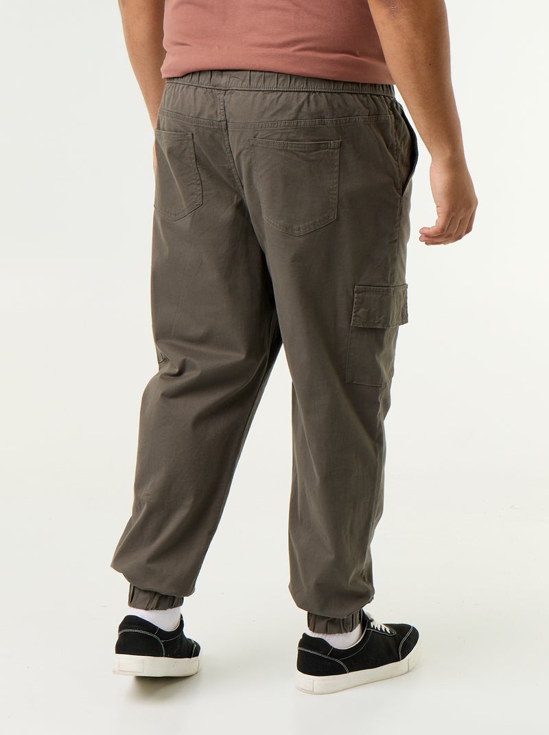 Weite Twillhose Kaki - Kiabi