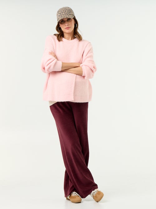 Weite Umstandshose aus Cord - Kiabi Weite Umstandshose aus Cord - Kiabi