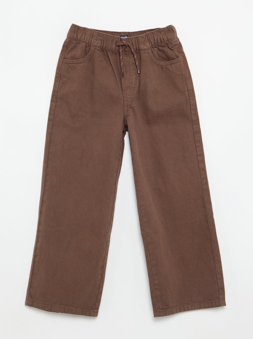 Weite unifarbene Hose - Kiabi