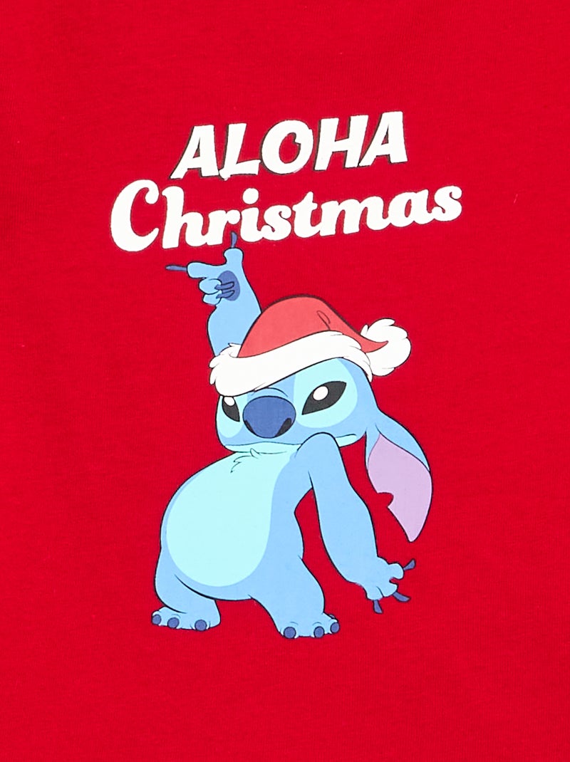 Weites Langarm-T-Shirt 'Disney' 'Stitch' Rouge - Kiabi