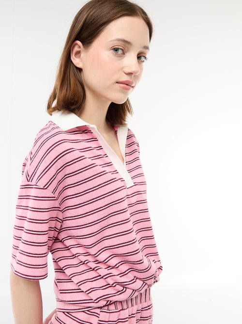 Weites Polo-Shirt aus Frottee - Kiabi