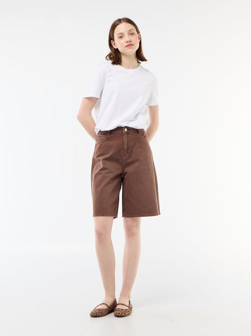Weites Twill-Bermuda - Kiabi