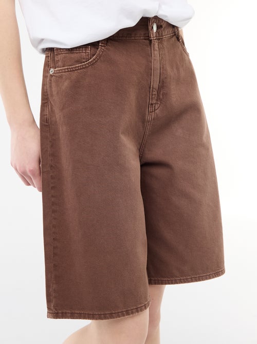 Weites Twill-Bermuda - Kiabi
