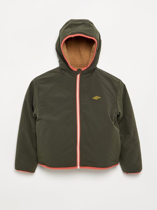 Wendejacke mit einer Seite in Lammfell-Optik - Kiabi