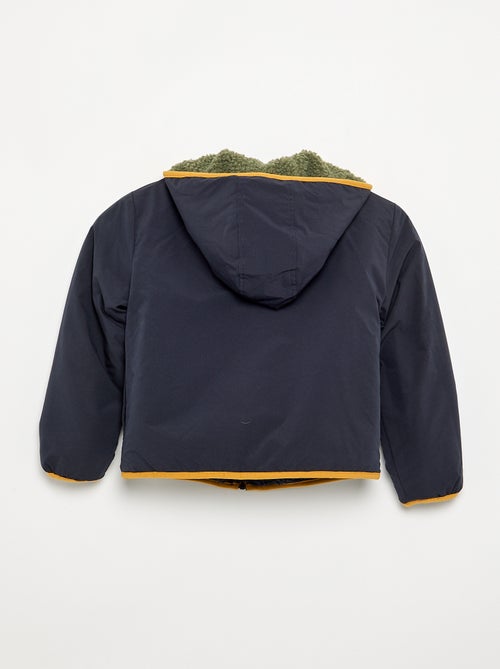 Wendejacke mit einer Seite in Lammfell-Optik - Kiabi