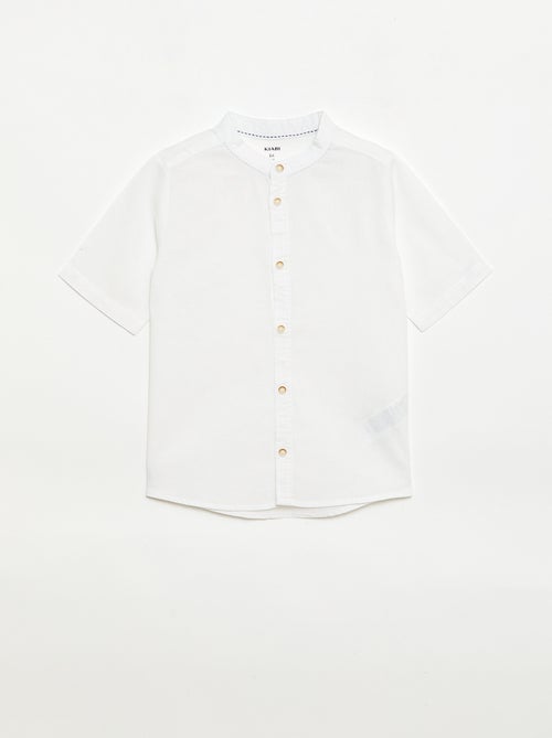 White Cotton Shirt - Kiabi