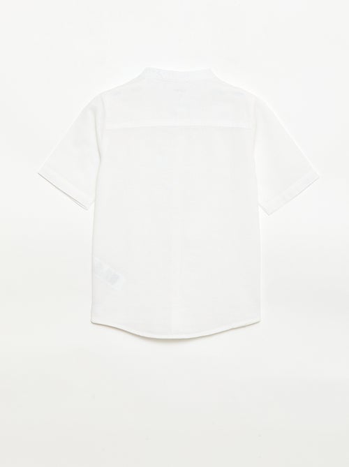 White Cotton Shirt - Kiabi