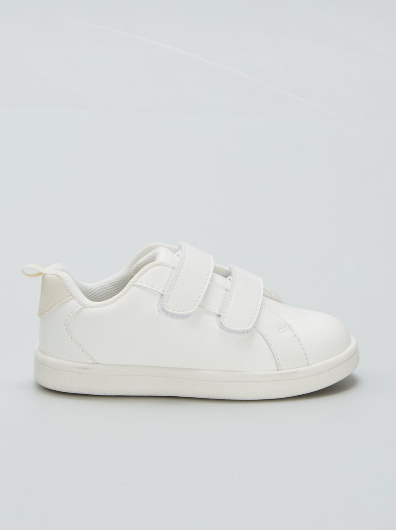 White low-top sneakers white - Kiabi