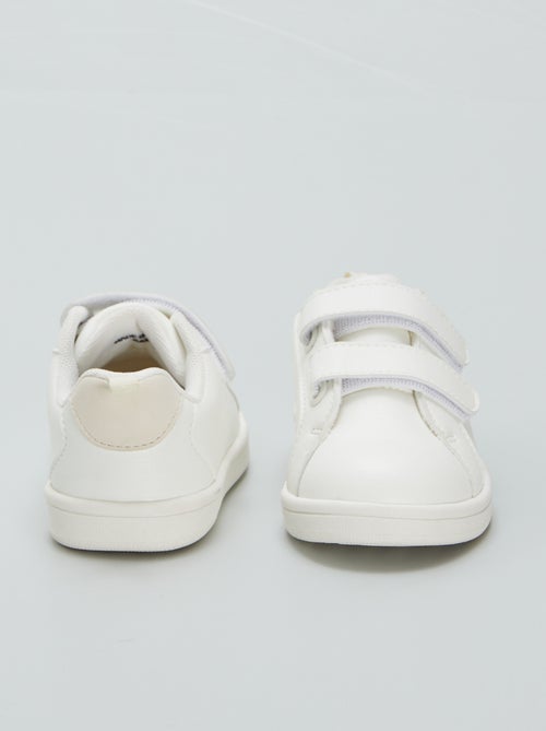 White low-top sneakers - Kiabi