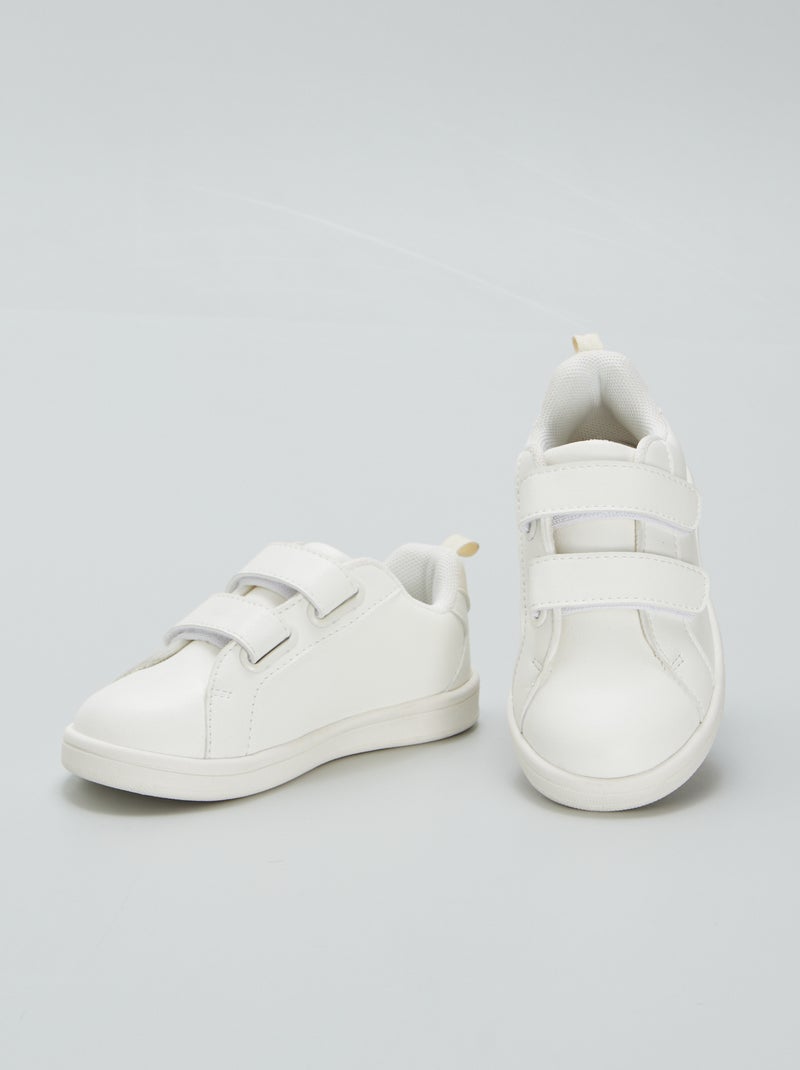 White low-top sneakers white - Kiabi