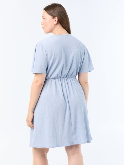 Wickelkleid aus Waffelstrick - Kiabi Wickelkleid aus Waffelstrick - Kiabi