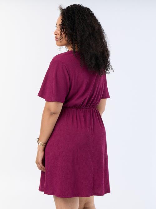 Wickelkleid aus Waffelstrick - Kiabi Wickelkleid aus Waffelstrick - Kiabi