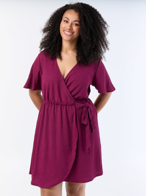 Wickelkleid aus Waffelstrick - Kiabi Wickelkleid aus Waffelstrick - Kiabi