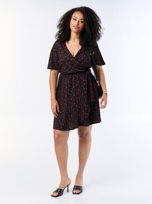 Wickelkleid aus Waffelstrick - Kiabi Wickelkleid aus Waffelstrick - Kiabi