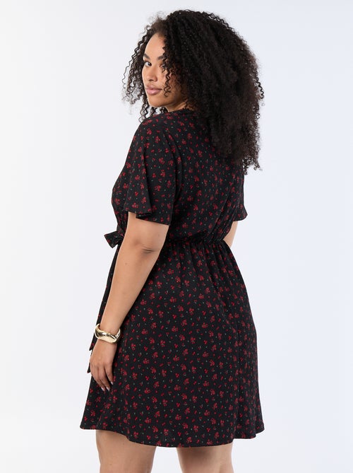 Wickelkleid aus Waffelstrick - Kiabi Wickelkleid aus Waffelstrick - Kiabi