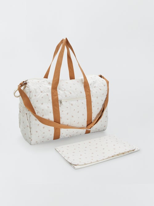 Wickeltasche mit Wickelunterlage und Kinderwagenbefestigung - Kiabi