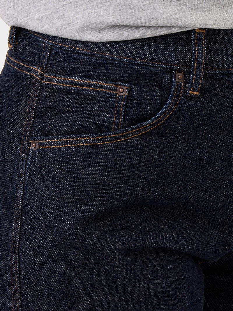 Wide barrel-leg denim pants Blue - Kiabi