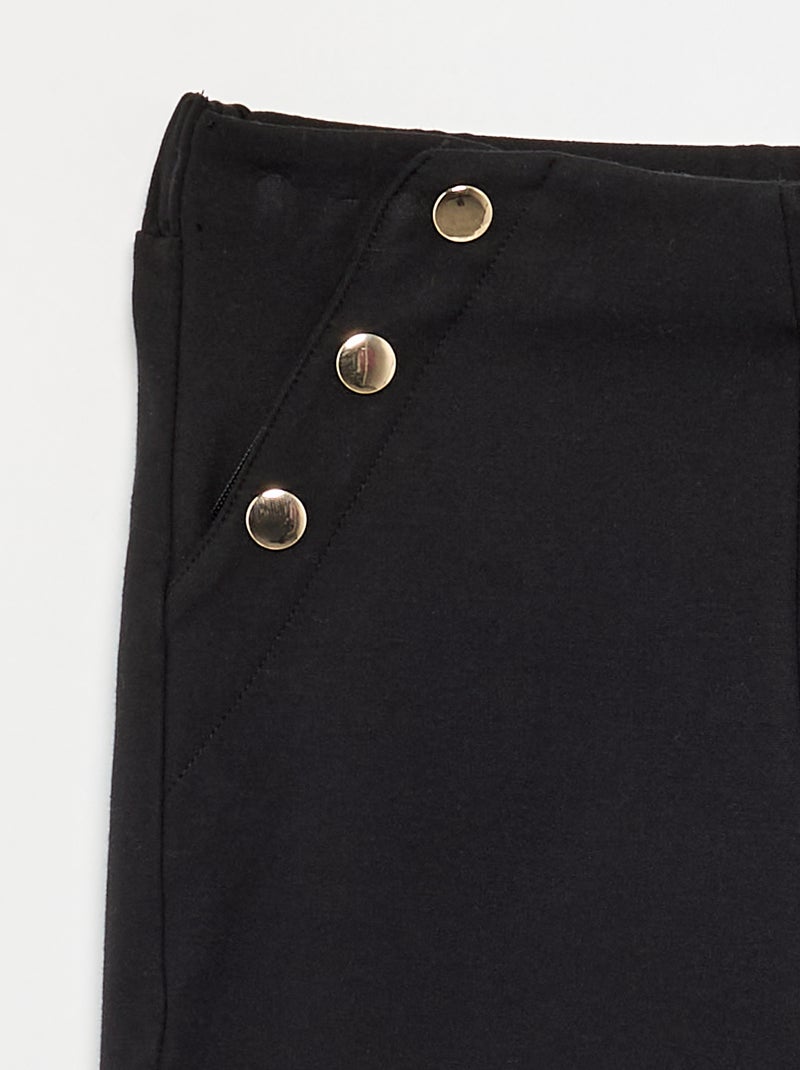 Wide fit trousers - easy-to-wear collection Black - Kiabi