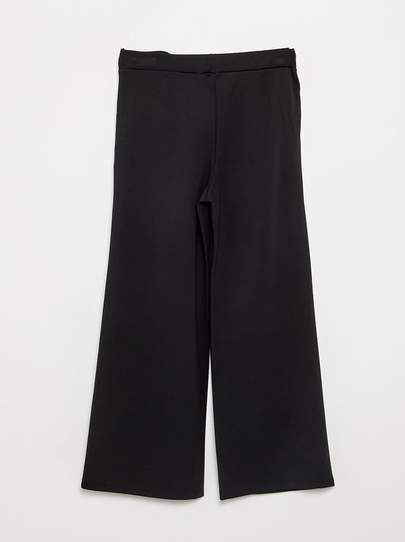 Wide fit trousers - easy-to-wear collection Black - Kiabi