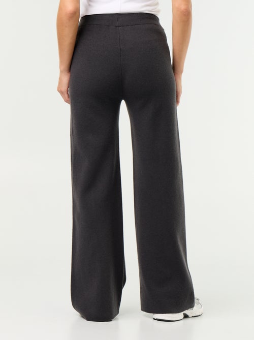 Wide knit trousers - Kiabi