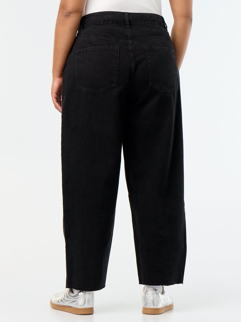 Wide leg 5-pocket jeans Grey - Kiabi