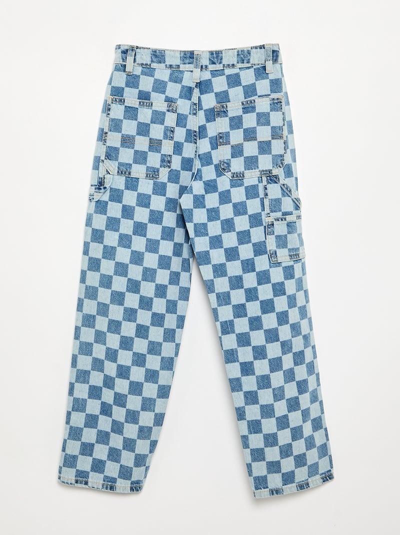 Wide-leg carpenter jeans Blue - Kiabi