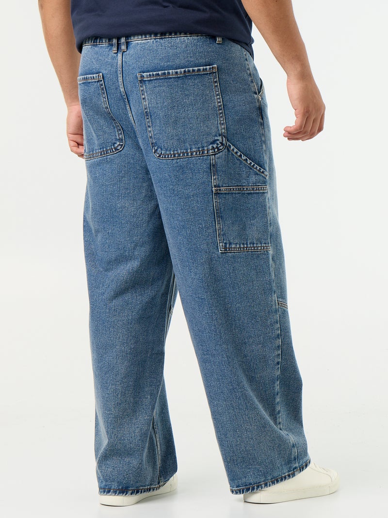 Wide-leg carpenter jeans Blue - Kiabi