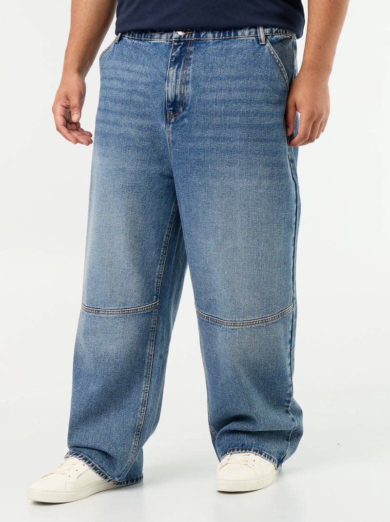 Wide-leg carpenter jeans Blue - Kiabi