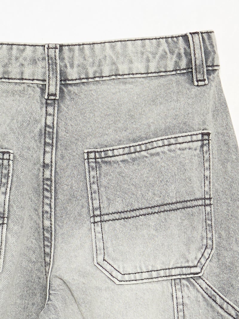 Wide-leg carpenter jeans Grey - Kiabi