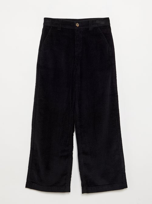 Wide Leg Corduroy Trousers - Kiabi