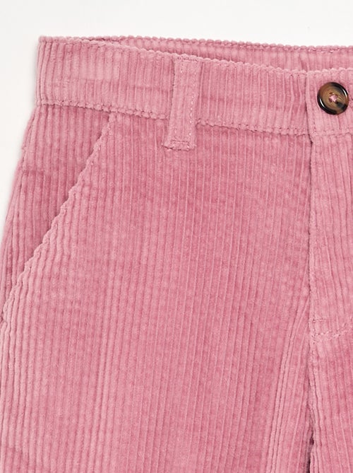Wide Leg Corduroy Trousers - Kiabi