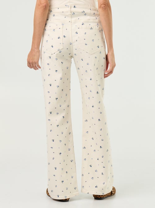Wide-leg denim maternity trousers - Kiabi