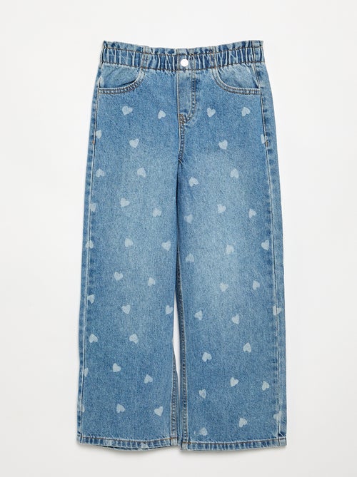 Wide-leg denim pants - Kiabi