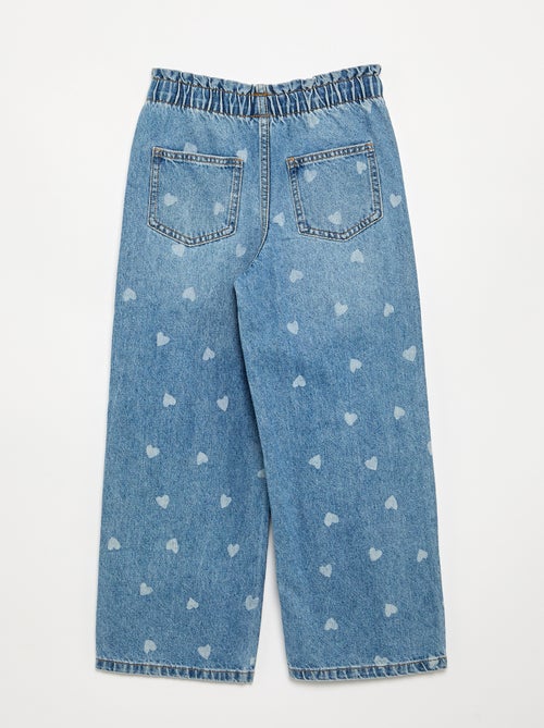 Wide-leg denim pants - Kiabi