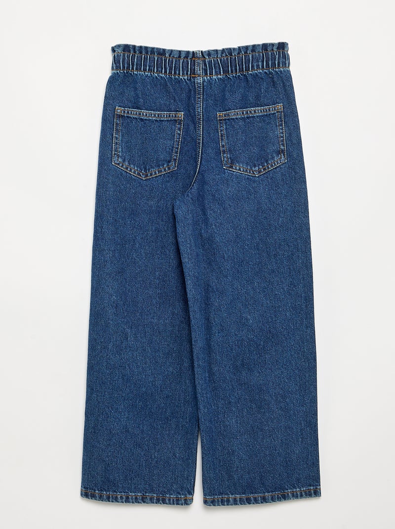 Wide-leg denim pants Blue - Kiabi