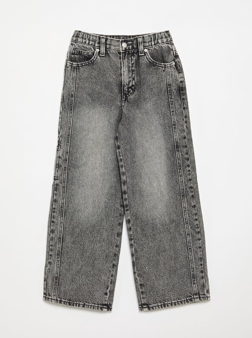 Wide-leg denim pants - Kiabi