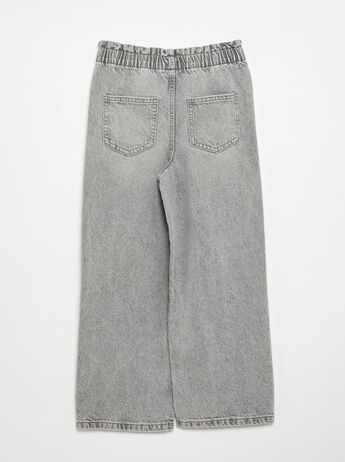 Wide-leg denim pants - Kiabi