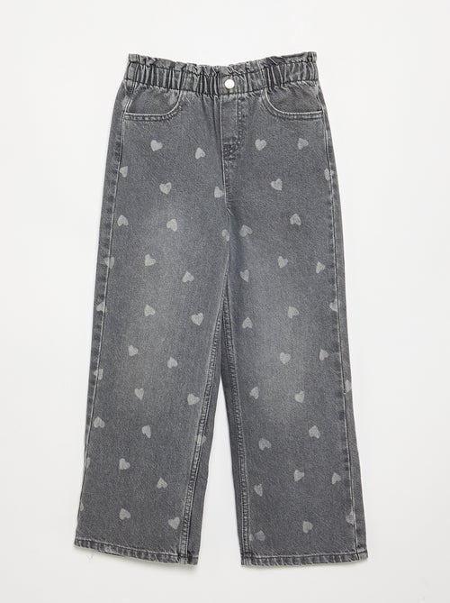 Wide-leg denim pants - Kiabi