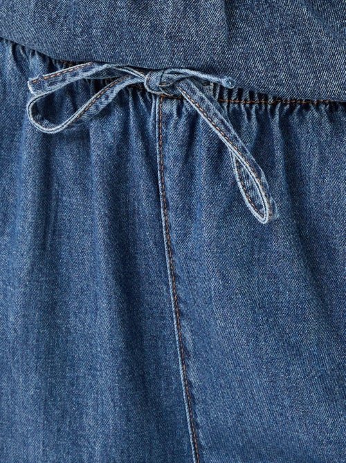 Wide-Leg Denim Trousers - Kiabi