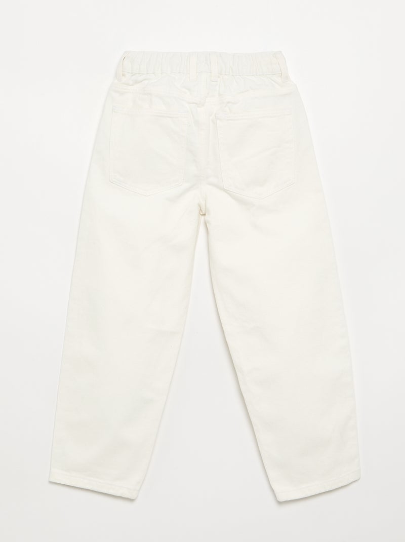 Wide-leg denim trousers Blue - Kiabi